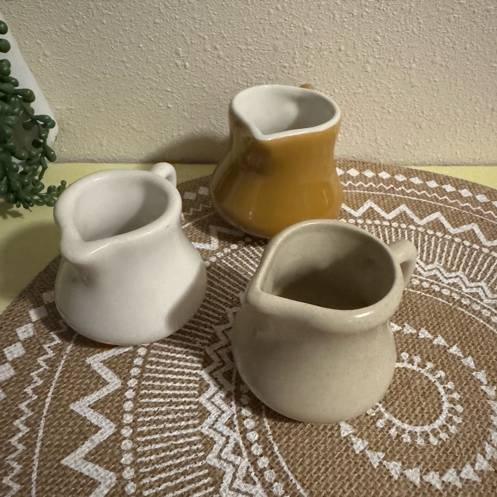 H.F. Coors set of 3 vintage creamers Chefsware 150 & 151 - Picture 2 of 6